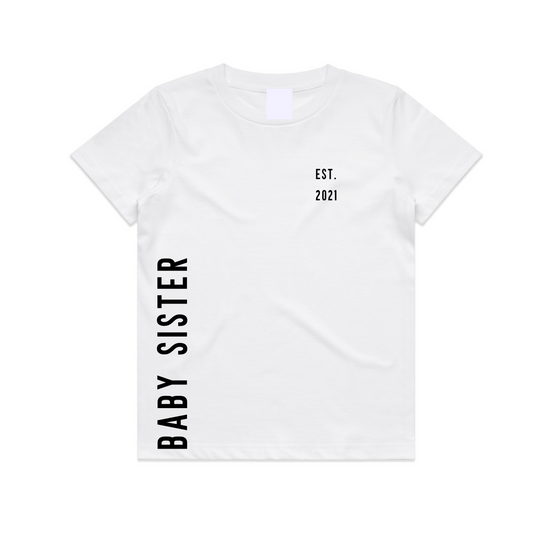 Discreet Baby Sister - Kids T Shirt